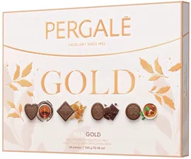 Набор конфет Pergale Gold Ассорти в молочном и темном шоколаде 348г