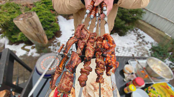 Традиционное ассорти из ШАШЛЫКА. Шашлык РЕБРЫШКИ, КУРИЦА, СВИНИНА. Мой ЛУЧШИЙ маринад шашлыка!