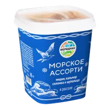 Ассорти морское в рассоле Меридиан 390г