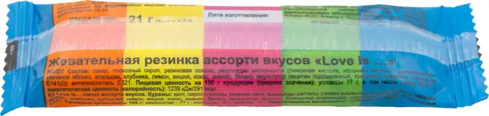 Жевательная резинка Love is Ассорти вкусов 21г-2