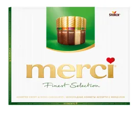 Merci шоколадное ассорти с миндалем, 250 г