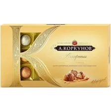 Конфеты шоколадные Коркунов 192г ассорти молочный
