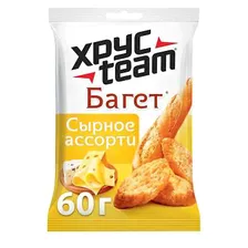 СУХАРИКИ ХРУСТИМ БАГЕТ АССОРТИ, 60г