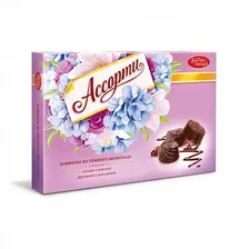 Конфеты шоколадные Красный Октябрь "Ассорти", в коробке, 185 г