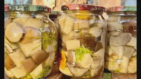 МАРИНОВАННЫЕ ПОДБЕРЁЗОВИКИ, очень вкусный рецепт! За 35 лет ни одна банка не вздулась!
