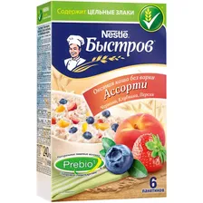 Каша Быстров овсяная ассорти 6 пакетиков