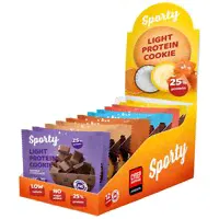 Супер Ассорти Протеиновое печенье Sporty Protein Light, 6 вкусов, 12 шт х 40г, без сахара-0