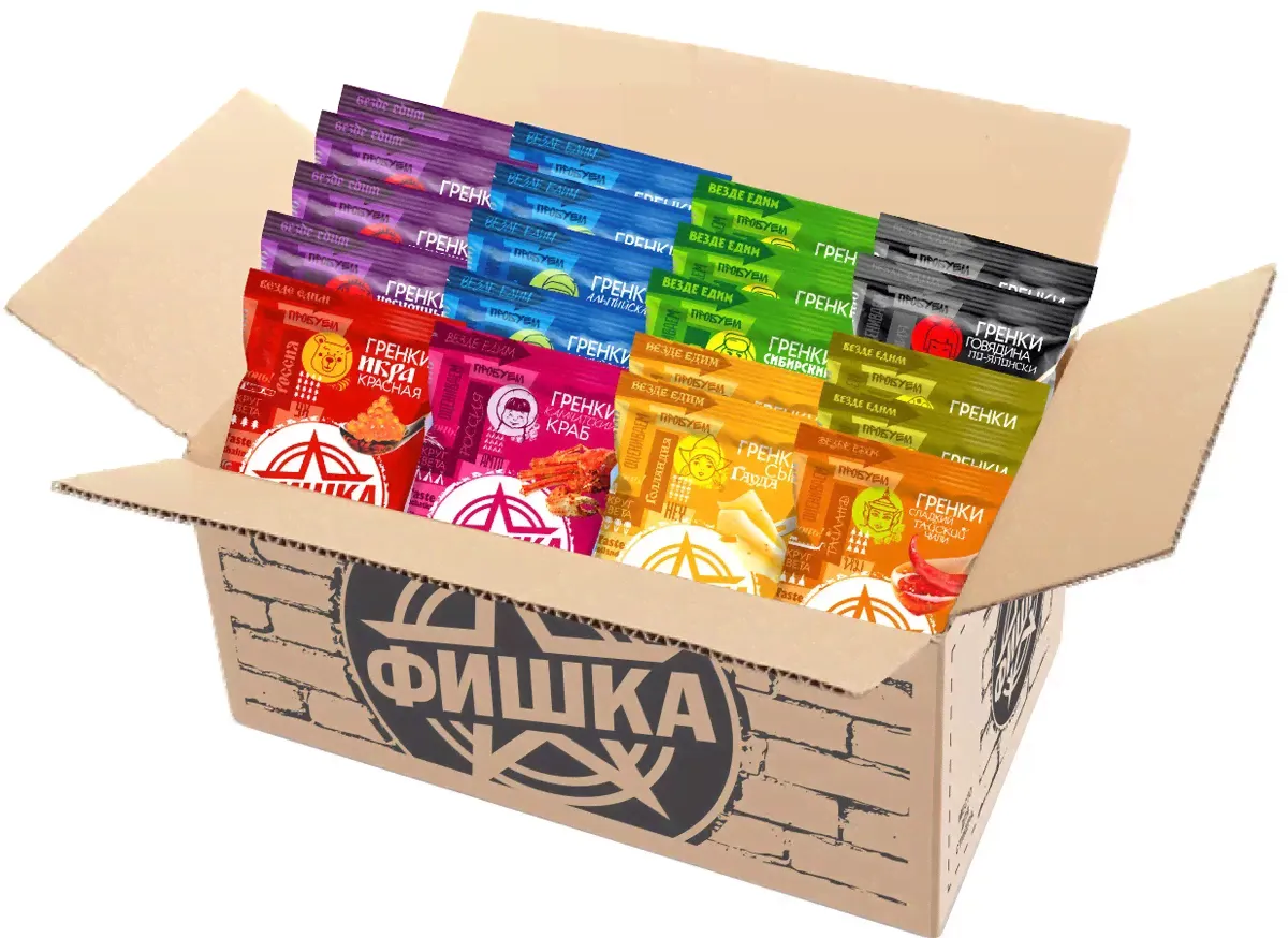 Гренки Фишка 120г. Ассорти
