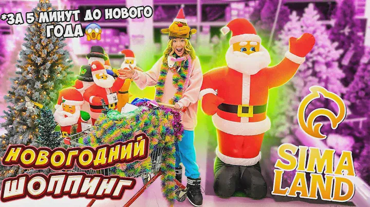ШОППИНГ За 5 МИНУТ До НОВОГО ГОДА 😱 СКУПАЕМ Все ГИРЛЯНДЫ ✨ Декор И ЕДу На НОВОГОДНИЙ СТОЛ 🎂🧆