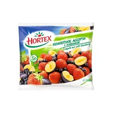 Компотное ассорти с клубникой быстрозамороженное "Hortex" 300 гр (Россия)