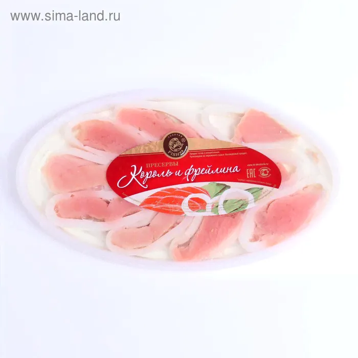 Пресерва Ассорти кальмар/кета Золотая фишка 180г п/б