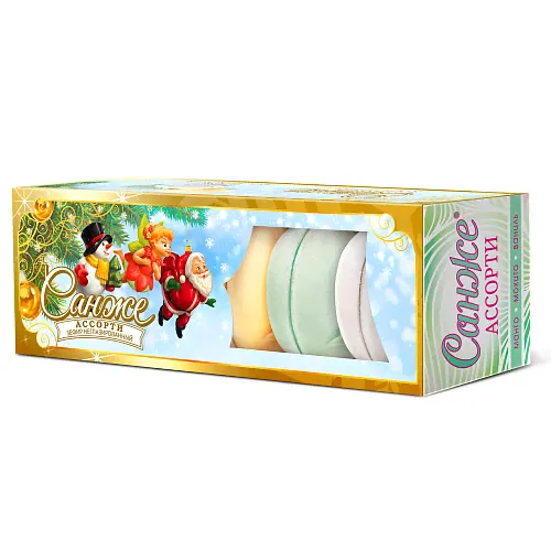 Зефир Санже ассорти, Пензенская кондитерская фабрика, 180 гр.-0