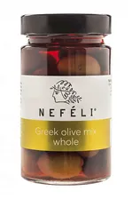 Ассорти греческих оливок c косточкой, NEFELI (0,300кг)