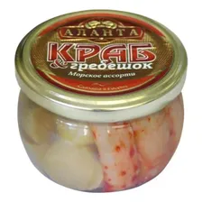 Ассорти Аланта краб-гребешок в рассоле 250 г