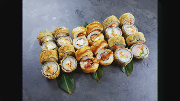 Роллы! Pizza Sushi Wok Ассорти Темпура ( Дегустируем с Другом )