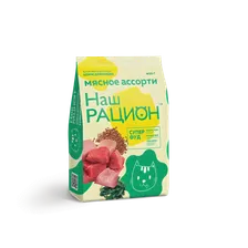 Наш Рацион сухой корм для кошек Мясное ассорти, 400 гр