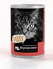 TASTY Petfood консервы для кошек мясное ассорти в соусе