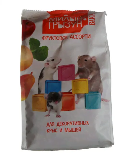 ВАКА High Quality Милый грызун 200 г фруктовое ассорти для декоративных крыс и мышей