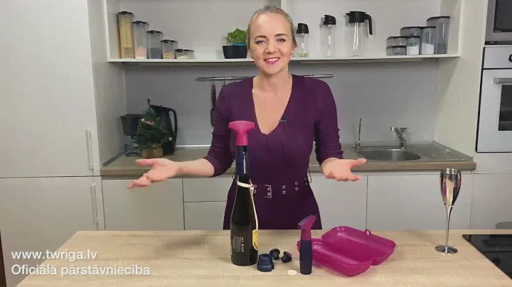 Tupperware комплект для вина: штопор, насос, нож для фольги, 2 пробки, футляр. www.twriga.lv