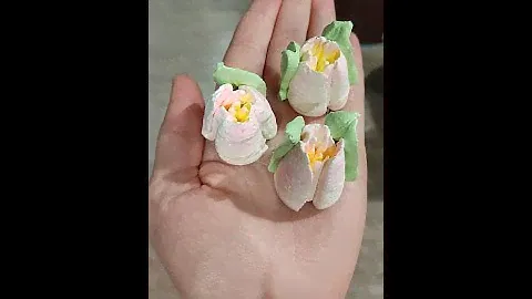 МК🙌ТЮЛЬПАНЫ из Меренги от Натальи Колбасовой🌷Мeringue tulips