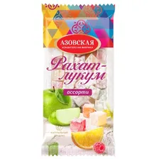 Рахат - лукум ассорти, Азовская КФ, 200 г.