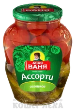 Ассорти овощное маринованное "Огурцы и томаты", Дядя Ваня,1800г