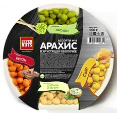 Ассорти № 4 Арахисовое в (хр. оболочке) уп. 200 гр ТМ "Seven Nuts"