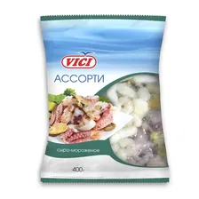 АССОРТИ ИЗ МОРЕПРОДУКТОВ СЫРО-МОРОЖЕНЫХ ВИЧИ 400Г