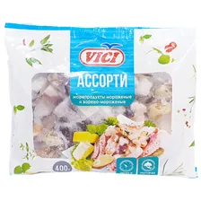 Ассорти из морепродуктов 400 г Vici сыро-мороженых м/уп