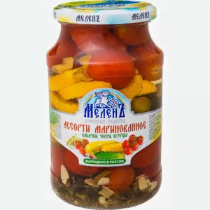 Ассорти овощное Меленъ кабачки-черри, 900г