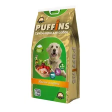 Сухой корм для собак Puffins Мясное ассорти, 15 кг