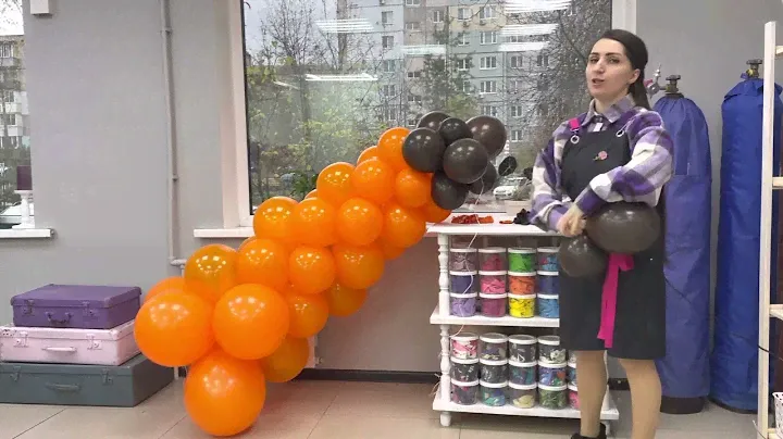 Как сделать ранокалиберную гирлянду из шаров