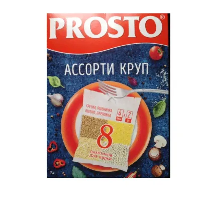 Крупа Prosto Ассорти(греча, пшено,пшеничка, перл.) 500г