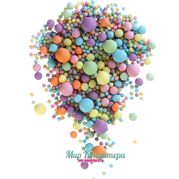 Драже зерновое в шоколадной глазури №088 "МИКС", МАТОВОЕ, размер ассорти, 50 гр-0