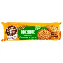 Печенье Хлебный Спас Злаковое ассорти овсяное 200 г