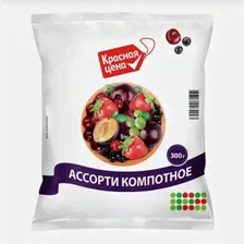 Ассорти компотное быстрозамороженное Красная Цена, 300 г