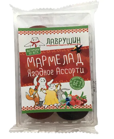 Мармелад «Ягодное ассорти», 95 г.-0