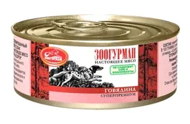 Зоогурман консервы для собак "мясное ассорти" говядина с потрошками