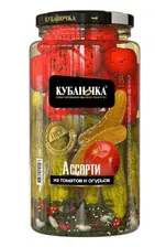 Ассорти "Кубаночка" (томаты+огурцы) 1500г (6)