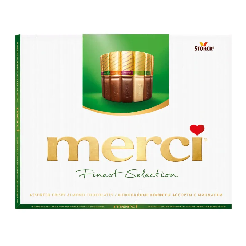 Конфеты Merci ассорти c миндалем, 250г-0
