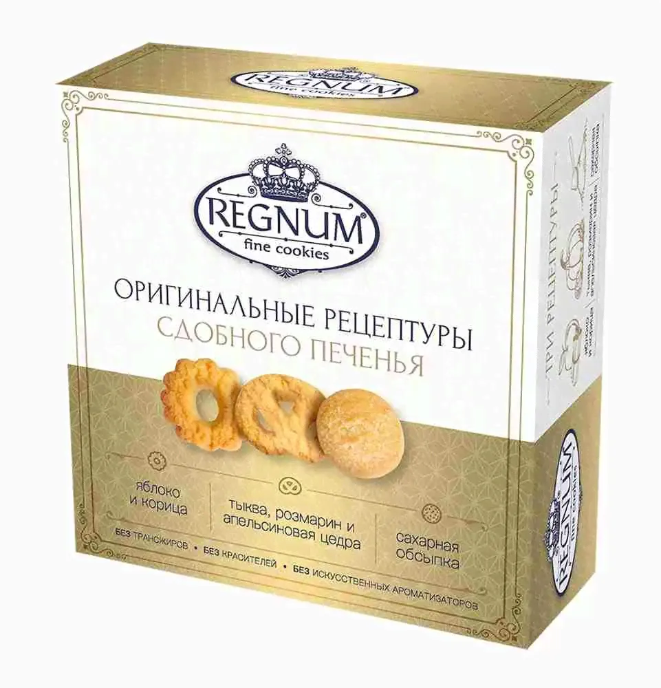 Печенье Regnum сдобное ассорти 324г.-0