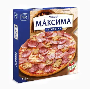 Пицца 410г Максима ассорти, коробочка-0