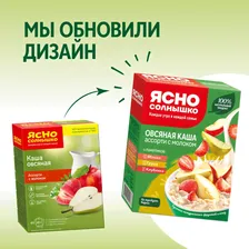 Каша Ясно солнышко Овсяная с молоком Ассорти 6пак*45г