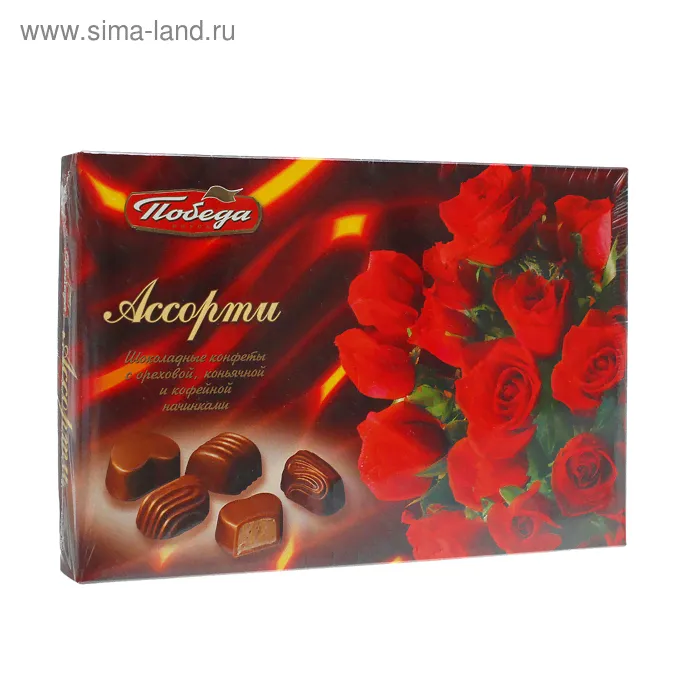 Конфеты шоколадные "Ассорти" (красн.), 120г