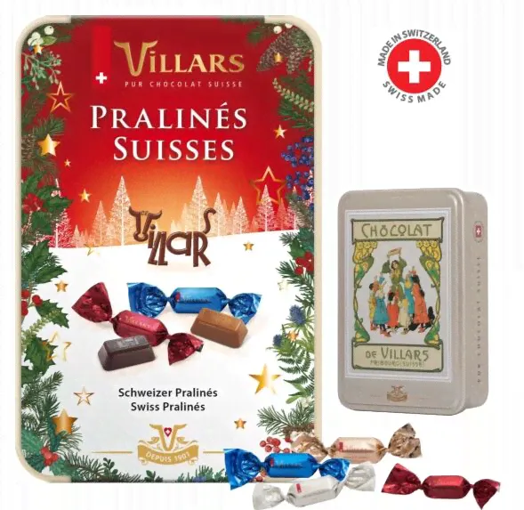 ШОК.КОНФ.АССОРТИ РЕПРОДУКЦ. 250г VILLARS ШВЕЙЦАРИЯ