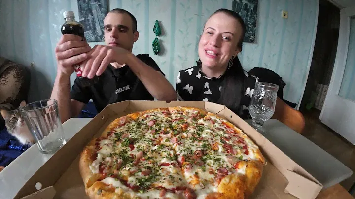 МУКБАНГ ПИЦЦА БАВАРСКАЯ / PIZZA / ОБЖОР С ВАРЕЙ / FAST FOOD / EATING Mukbang / ASMR АСМР 먹방