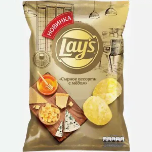 Чипсы Lays картофельные Сырное ассорти с медом 90г