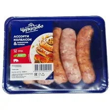 Колбаски свиные Черкизово Ассорти Баварские + Чоризо, 400г