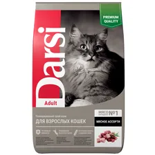 Сухой корм д/кошек, Дарси Adult Мясное ассорти 0,3 кг
