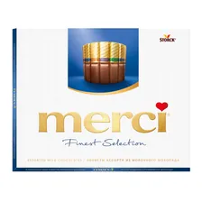 Конфеты шоколадные Merci, молочный, ассорти, 250г